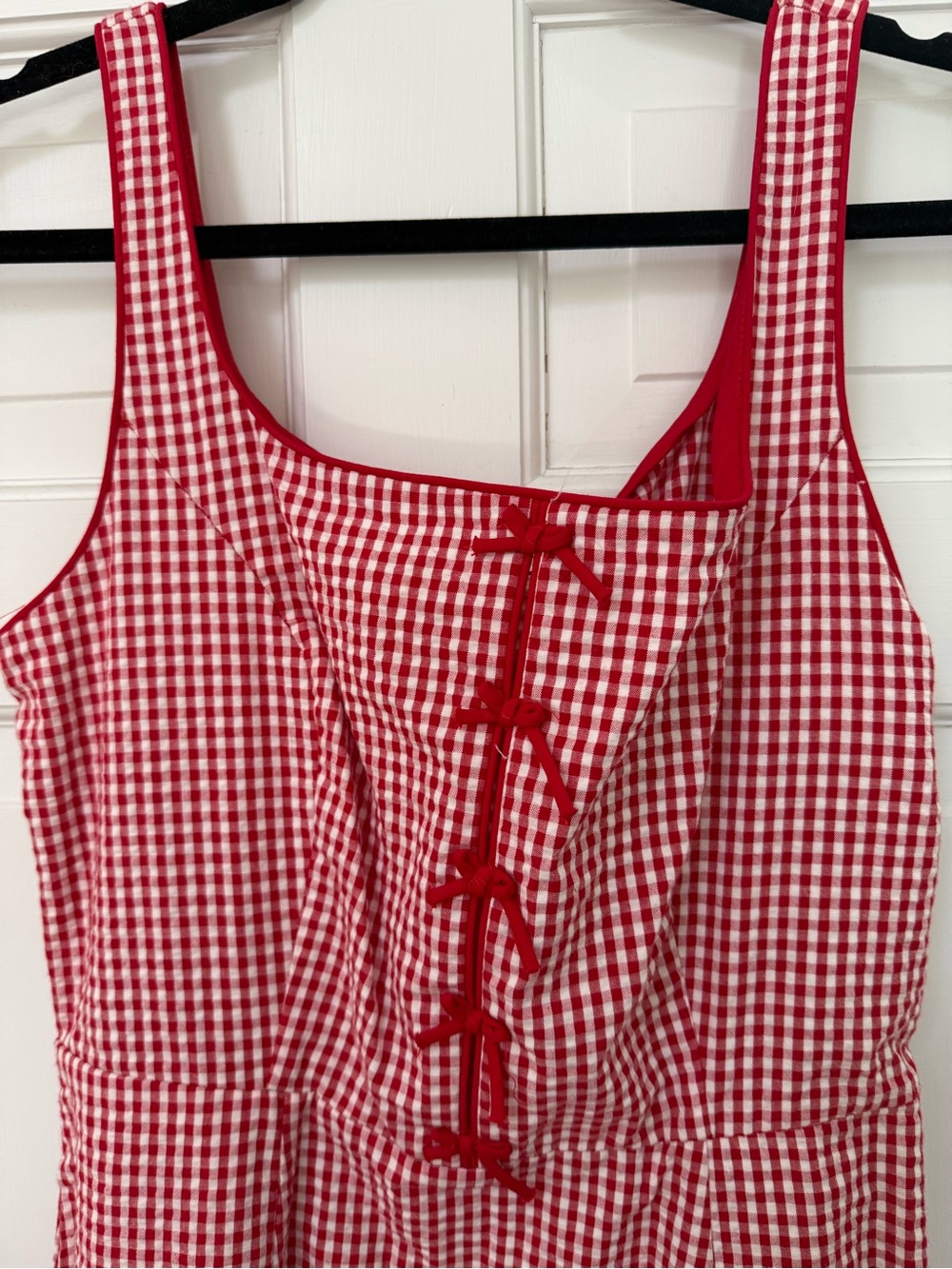 Rachel Zoe Red Gingham Maxi Dress - Picture 2 of 3